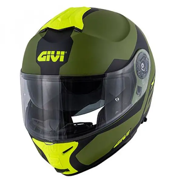 Casco modulare Givi X21 CHALLENGER SPIRIT Verde Opaco Nero Giallo