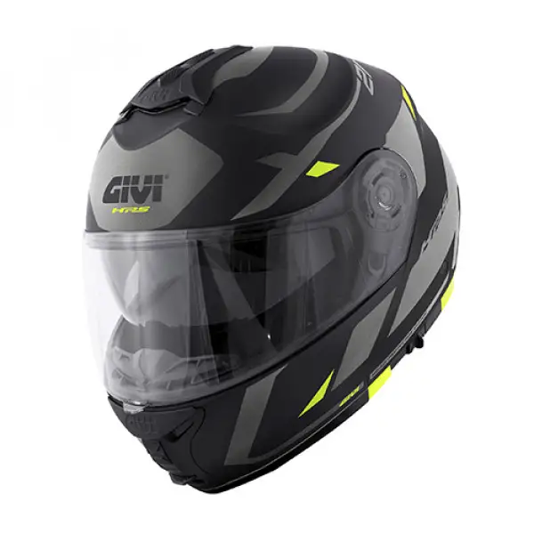 Casco modulare Givi X21 Evo Number Nero Titanio Giallo