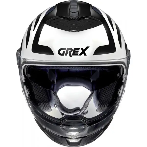 Casco modulare Grex G4.2 PRO CROSSROAD N-COM Bianco Metallizzato Nero