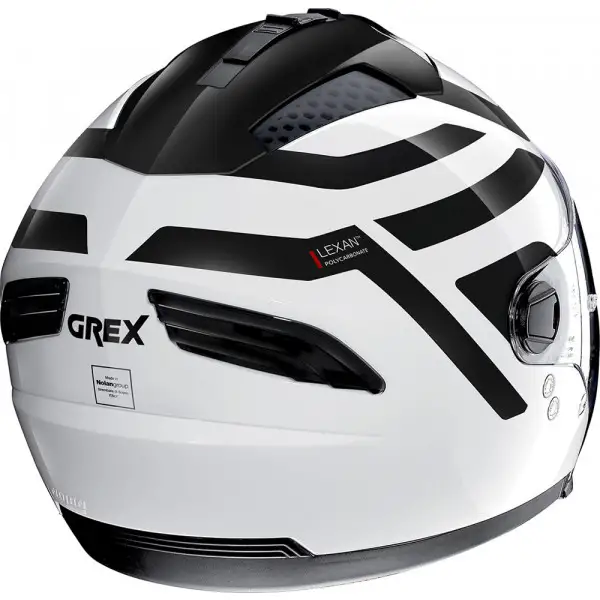 Casco modulare Grex G4.2 PRO CROSSROAD N-COM Bianco Metallizzato Nero