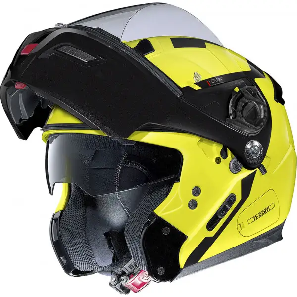 Casco modulare Grex G9.1 EVOLVE CROSSROAD N-COM Giallo Led Nero