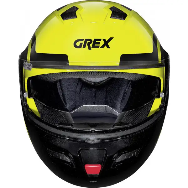 Casco modulare Grex G9.1 EVOLVE CROSSROAD N-COM Giallo Led Nero