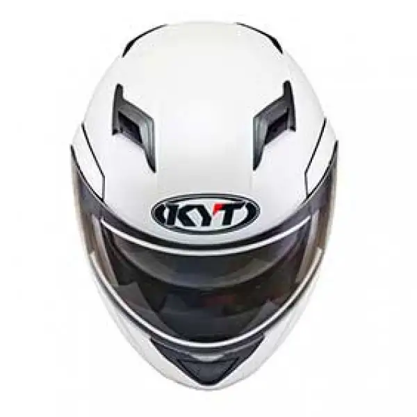 Casco modulare KYT Convair Plain bianco perla