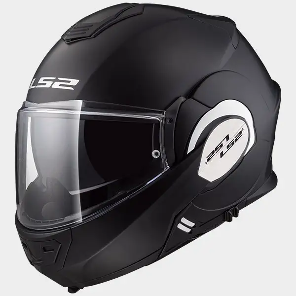 Casco modulare LS2 FF399 Valiant mentoniera ribaltabile Nero opaco