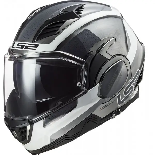 Casco modulare LS2 FF900 VALIANT II ORBIT con mentoniera ribaltabile Blue jeans