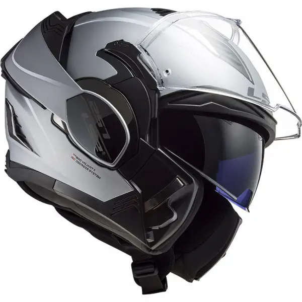 Casco modulare LS2 FF900 VALIANT II SPECIAL Argento Opaco