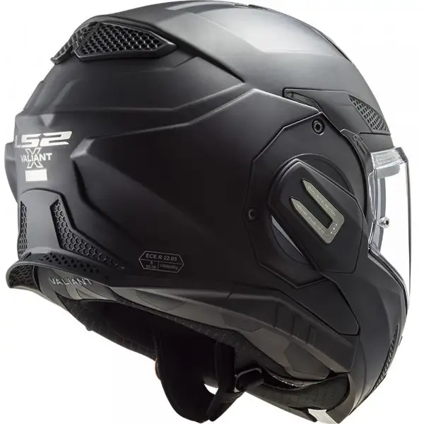 Casco modulare LS2 FF901 VALIANT X SOLID in fibra Nero Opaco
