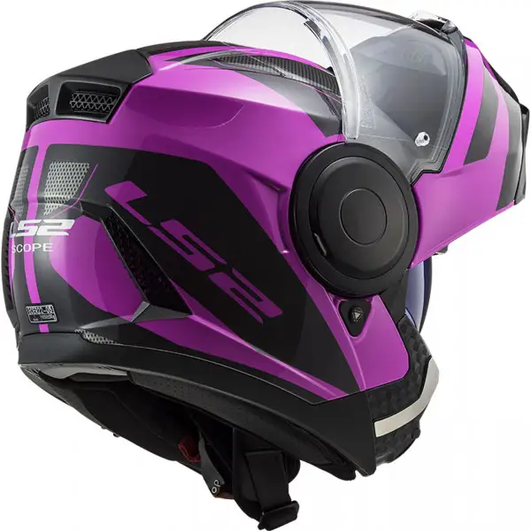 Casco modulare LS2 FF902 SCOPE AXIS Nero Rosa