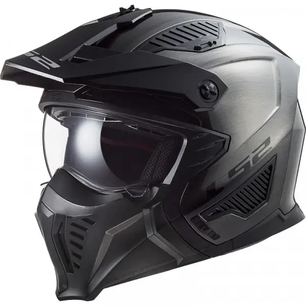 Casco modulare LS2 OF606 DRIFTER Jeans Titanio ECE 22-06