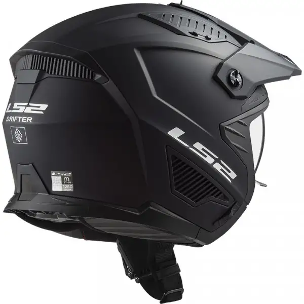 Casco modulare LS2 OF606 DRIFTER SOLID Nero ECE 22-06