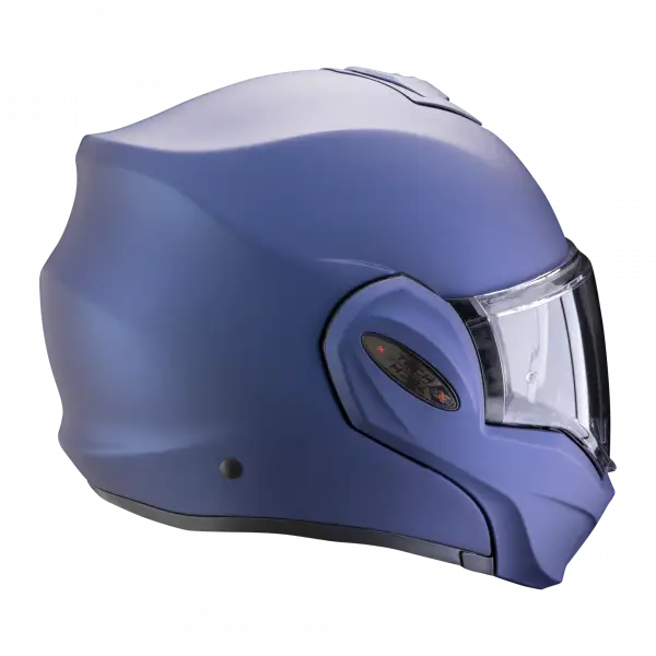 Casco modulare Scorpion EXO TECH EVO PRO SOLID in fibra Blu metal opaco