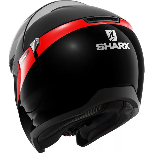 Casco modulare Shark EVOJET KARONN Nero Opaco Rosso Nero