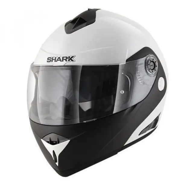 Casco modulare Shark Openline Pinlock D-Tone bianco nero bianco