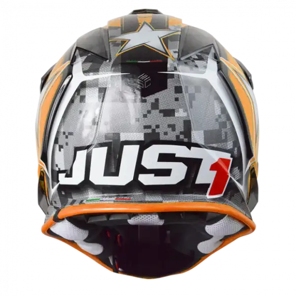 Casco moto cross bambino Just1 J32 Moto X arancio