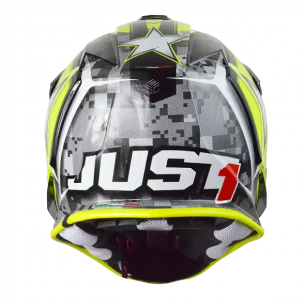 Casco moto cross bambino Just1 J32 Moto X giallo