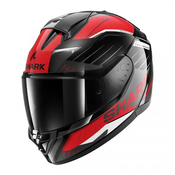 Casco moto integrale Shark RIDILL 2 BERSEK Nero Antracite Rosso Ece06
