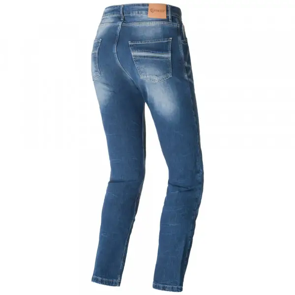 Jeans moto Carburo TORIN CE Certificati con fibra aramidica Blu Stonewash