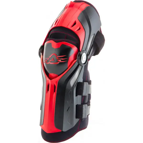 Coppia di ginocchiere Acerbis Gorilla Nero Rosso