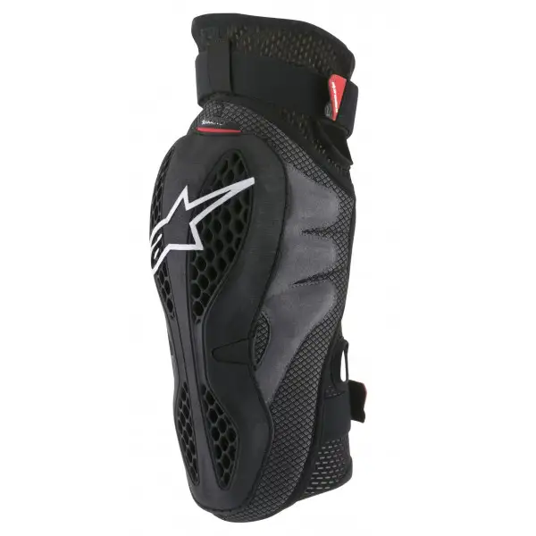 Coppia di protezioni ginocchia Alpinestars Sequence nero rosso