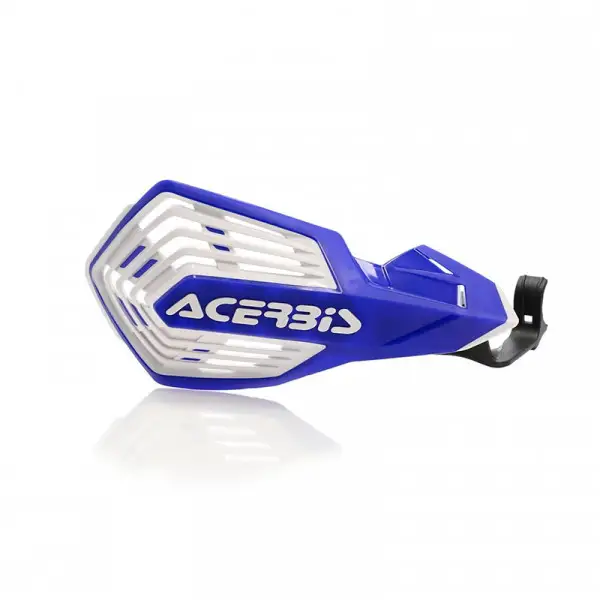 Coppia paramani cross Acerbis K-Future Kawa Yamaha Suzuki Blu Bianco