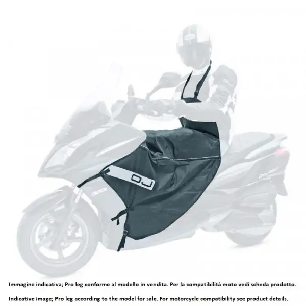 Coprigambe termoscudo OJ PRO LEG 07 specifico Honda SH 300 Nero