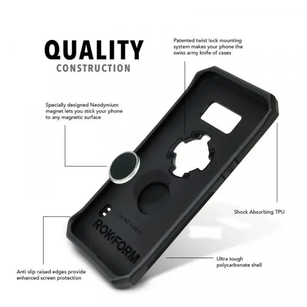 Cover Rokform Case Rugged per Samsung S5 Nero
