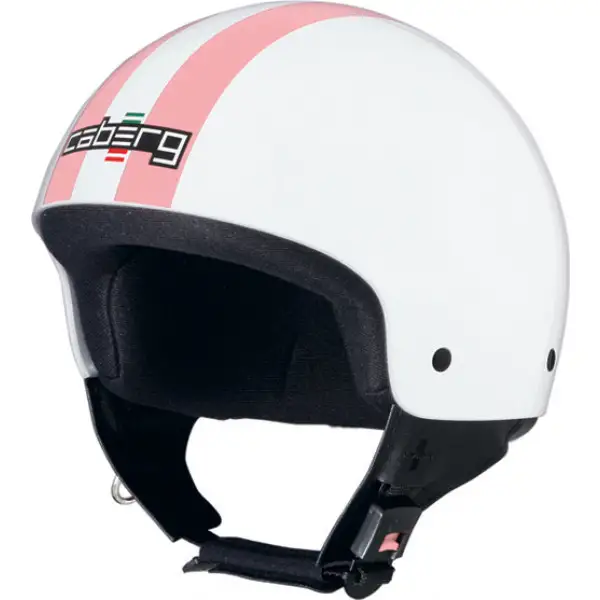 Casco moto Caberg Cruiser Legend bianco-rosa