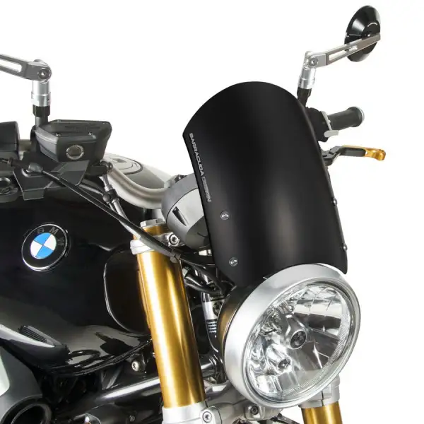 Cupolino Barracuda CLASSIC BT1300C per BMW in alluminio Nero