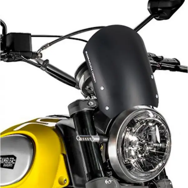 Cupolino Barracuda CLASSIC DR8300C per Ducati in alluminio Nero