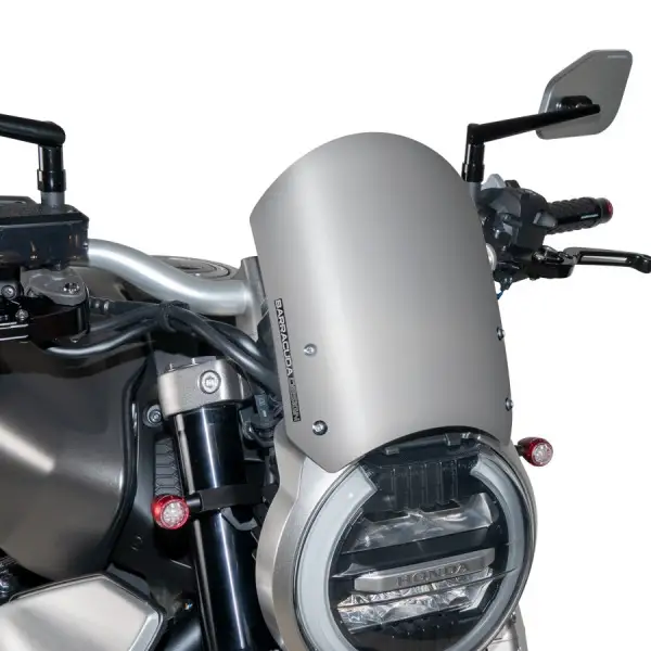 Cupolino Barracuda CLASSIC MG730017 per Moto Guzzi in alluminio Argento