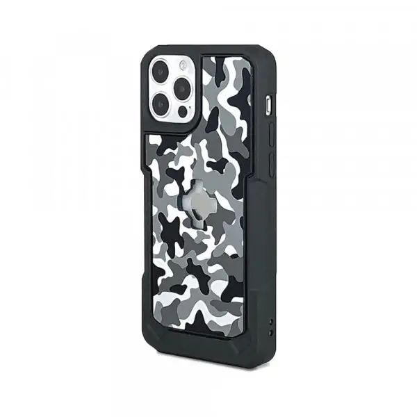 Custodia con supporto Cube X-Guard per Iphone 12 e 12 Pro Trasparente