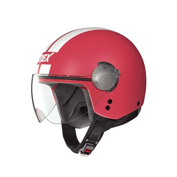 Casco moto Grex DJ1 City Stripes Flat coral