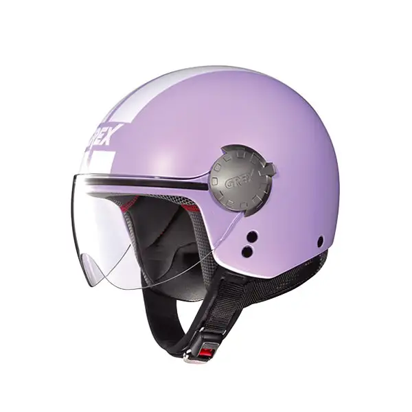 Casco moto Grex DJ1 City Stripes Flat lavender