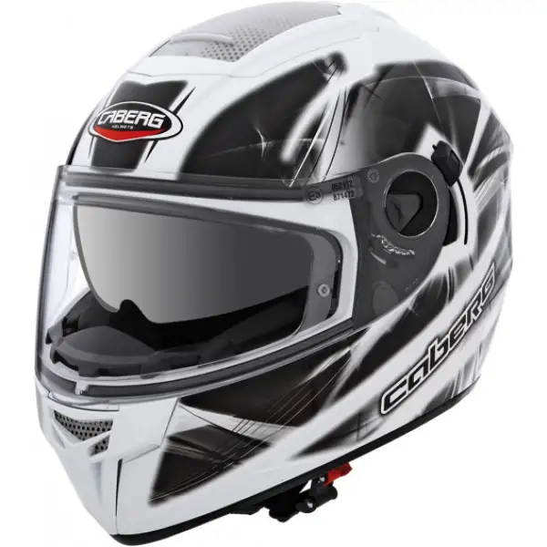 Casco moto Caberg Ego Ultralight bianco-nero