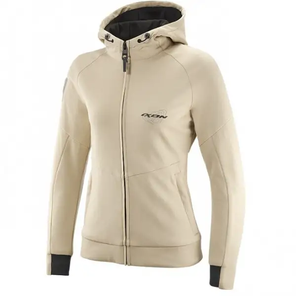 Felpa moto donna Ixon TOUCHDOWN L Beige
