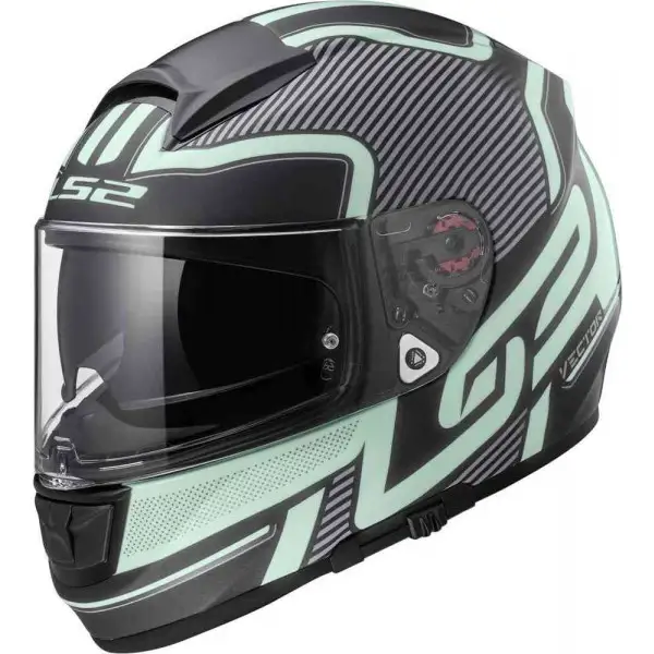 Casco integrale LS2 FF397 Vector Orion in fibra Nero Opaco