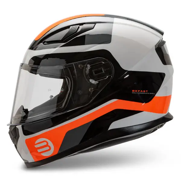 Casco integrale Befast Flash Bianco Rosso