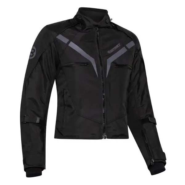 Giacca moto donna Befast GAMMA Lady CE certificata Nero