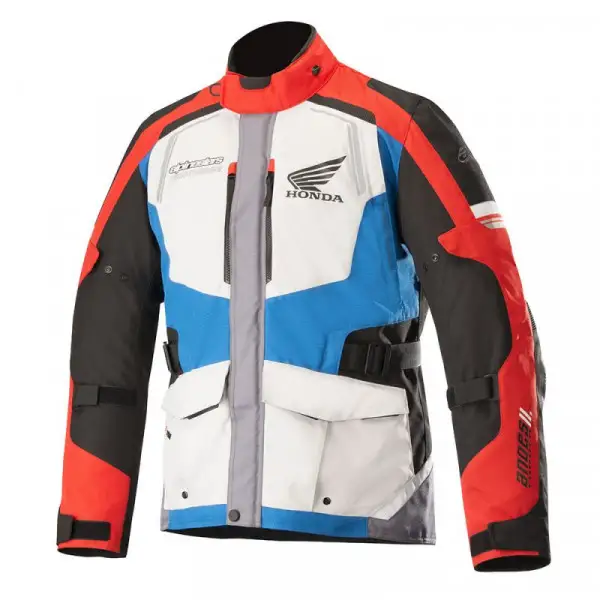 Giacca moto Alpinestars Honda Collection ANDES V2 DRYSTAR Grigio Rosso Blu
