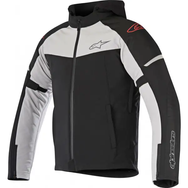 Giacca moto Alpinestars Stratos Techshell Drystar nero grigio chiaro