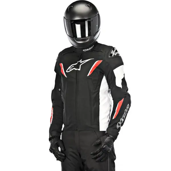 Giacca moto Alpinestars T-GP R nero bianco rosso