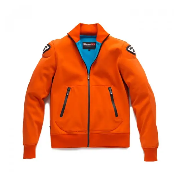 Giacca moto Blauer EASY MAN 1.0 in Softshell arancione