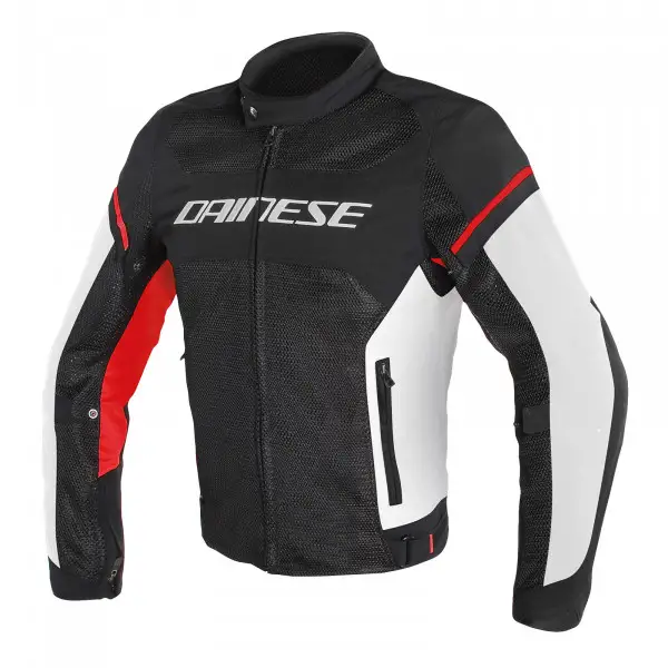 Giacca moto Dainese Air Frame D1 Tex nero bianco rosso