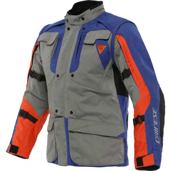 Giacca moto Dainese Alligator Carbone Blu Arancione