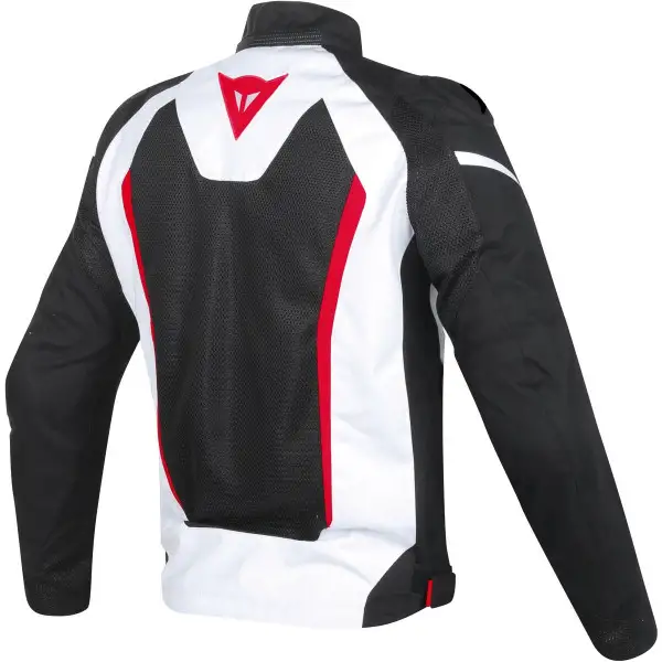Giacca moto Dainese Hyper Flux D-Dry bianco nero rosso