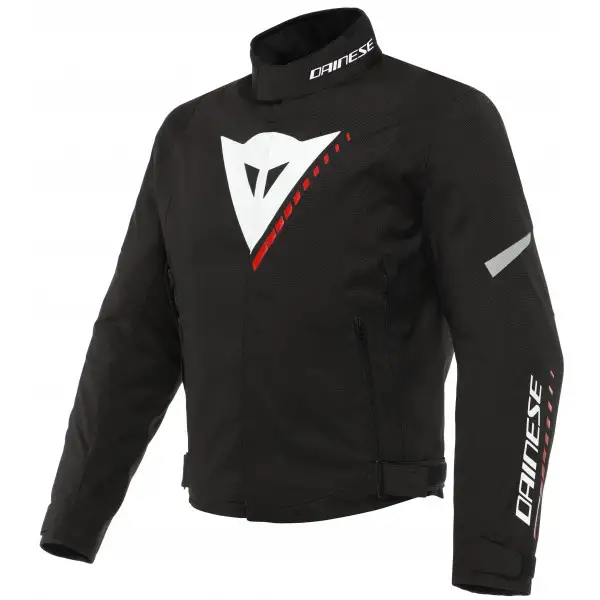 Giacca moto Dainese Veloce D-Dry Nero Bianco Rosso Lava