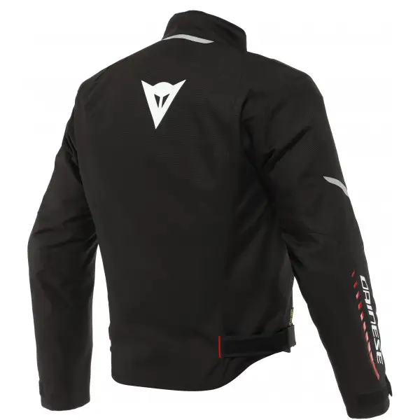 Giacca moto Dainese Veloce D-Dry Nero Bianco Rosso Lava