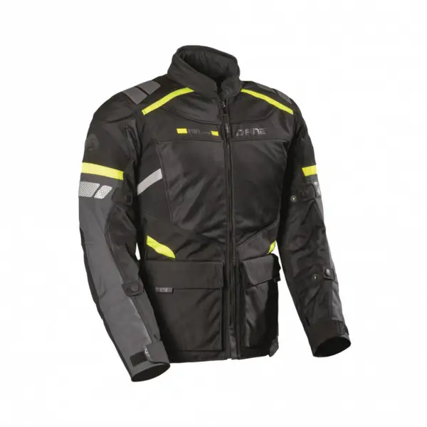 Giacca moto Dane Sundby Nero Giallo