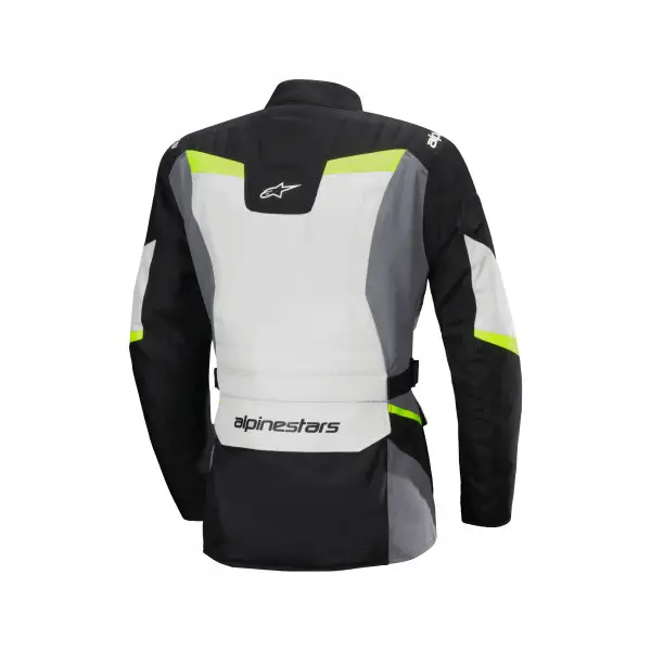 Giacca moto donna Alpienstars Stella ST-1 waterproof Grigio Ghiaccio Nero Giallo Fluo