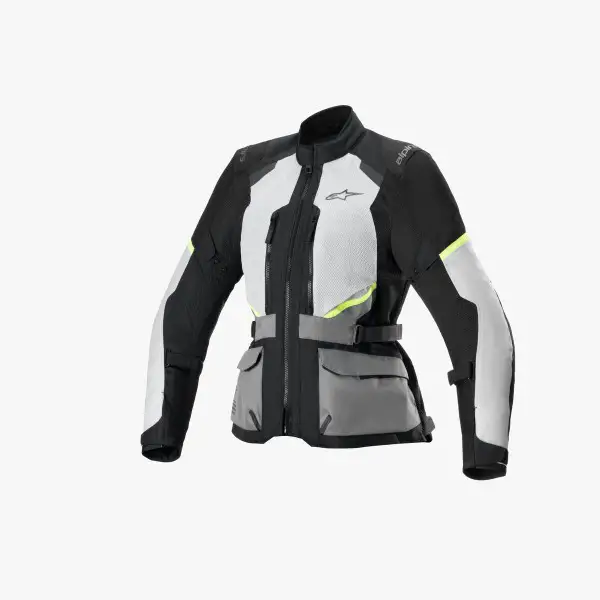 Giacca moto donna Alpinestars STELLA ANDES AIR DRYSTAR JACKET Grigio ghiaccio Grigio scuro Nero